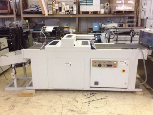 DORN 21&#034; UV COATER W/GRAPHIC WHIZARD FEEDER