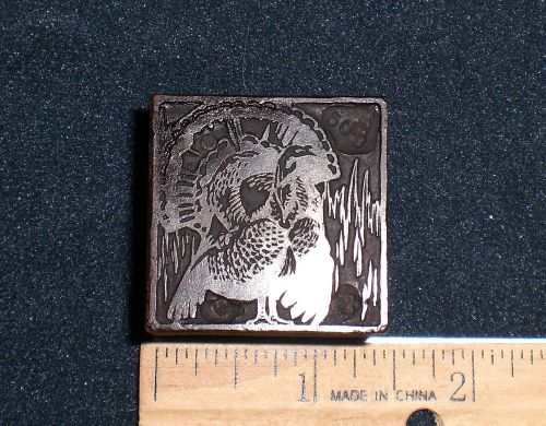 Antique Printing Block, Thanksgiving Turkey, Thanks Giving