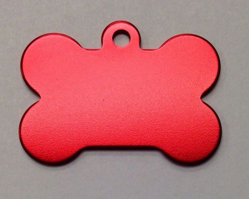 100 Bulk ID Wholesale Bone Pet identification blank tags Anodized Aluminum pets