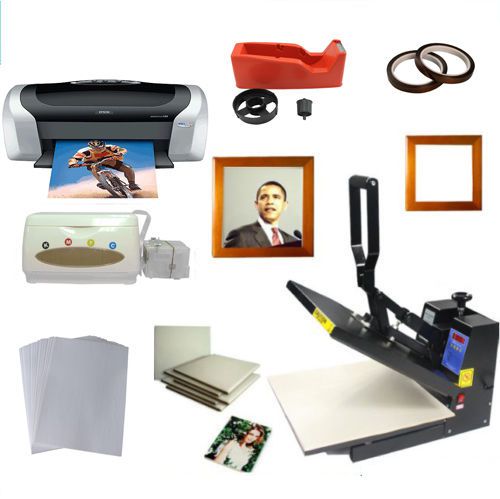 15x15 heat press,printer,bulk ink system, ceramic tile sublimation transfer art for sale