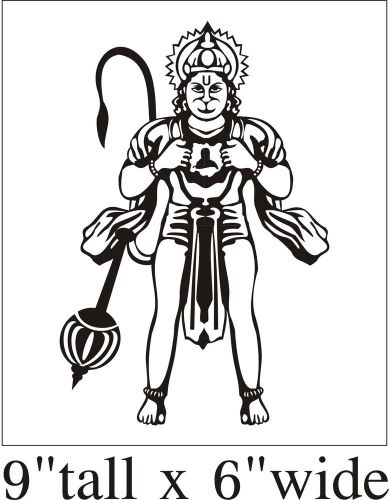 2X Om Aum Jai Bajrang Bali Hinduism Car Truck Vinyl Sticker-1653