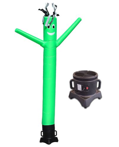 Air Dancer and Blower Complete Set 10ft Color Sky Dancer Tube Man Set GREEN