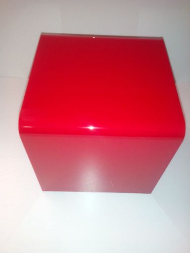 ACRYLIC DISPLAY STAND / RISER RED COLOR 3X3X3 3 PCS SET ELEGANT ACRYLIC