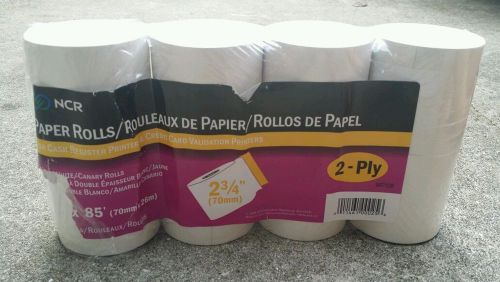 NCR Paper Rolls for Cash Registers 76mm (2.75&#034;) x 39m (128&#039;)  - 10 Rolls - New