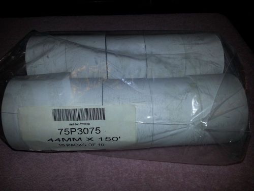 10 Cash Register Bond Paper Receipt Rolls 44mm x 150&#039; 75P3075 NEW Free Shipping