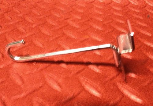 4 INCH SLAT PEGBOARD HOOK CHROME PLATED STEEL W/ HOOK LOT OF 75 FREE US SHIPPING