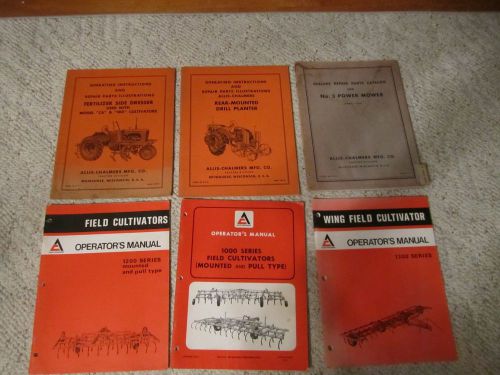 11 older allis-chalmers manuals, 4 versatile &amp; 1 john deere manual!!! for sale