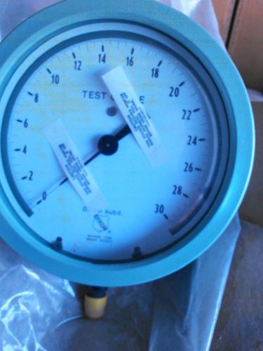 NEW ASHCROFT TEST GAUGE 0-30 PSI 0.1 PSI SUBD. BRONZE