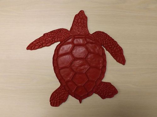 Sea turtle #2 overhead view concrete stamp for sale