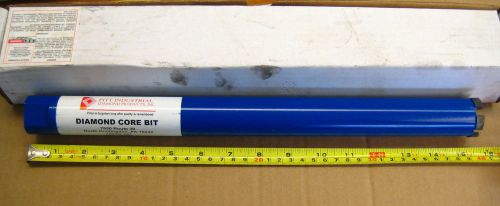 Pitt Industrial Diamond 1 3/8&#034; Diamond Core Bit 15 &#034; Long