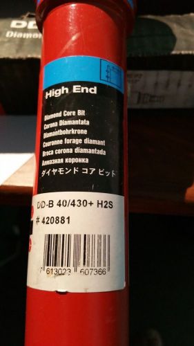 New!! hilti dd-b 40/430+h2s #420881  1-1/2&#034; x 17&#034; core bit free shipping!! for sale