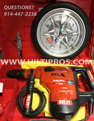 Hilti te 70 atc hammerdrill, great condition, free hilti clock, fast shipping for sale