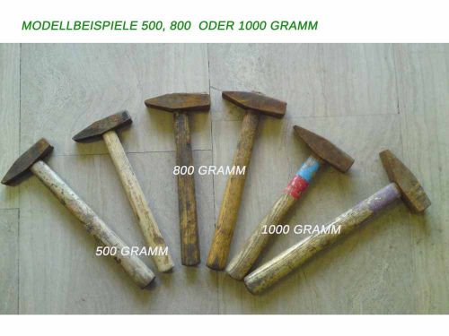 Original Bundeswehr Schlosser-Hammer 500 g 800 g 1000 g Holzstiel Spitzhammer