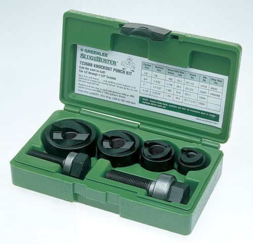 Greenlee 7235BB Manual Slugbuster Knockout Punch Kit, 1/2&#034; - 1-1/4&#034;