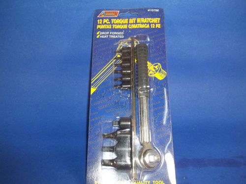 TORQUE BIT WITH RATCHET AND BITS HOLDER  12  PCS