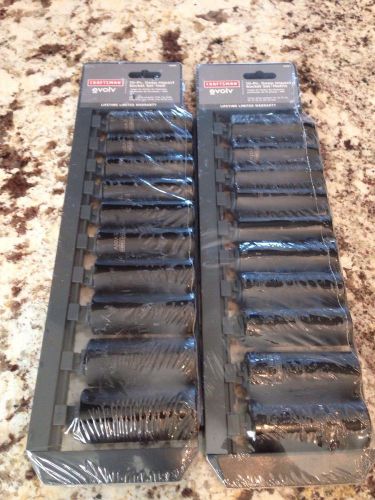 Brand new craftsman evolv 20pc 1/2 inch drive deep impact socket set metric /sae for sale