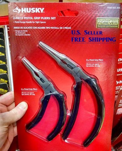 Pistol Grip Pliers Set (2-Piece )- Husky