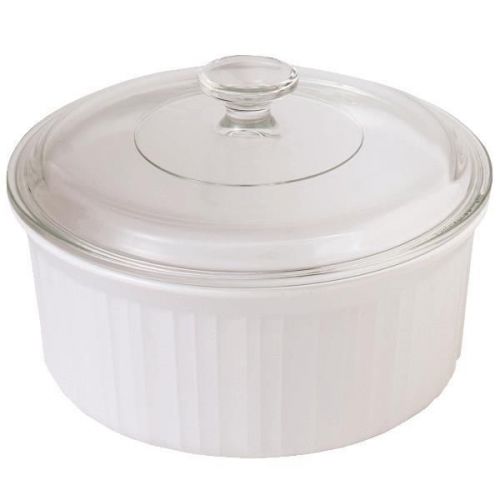 Corningware Round Covered Casserole Dish-ROUND COVERED CASSEROLE