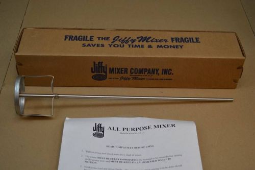 Jiffy mixer model hs-2 14 3/4 OL stainless steel 304 NIB