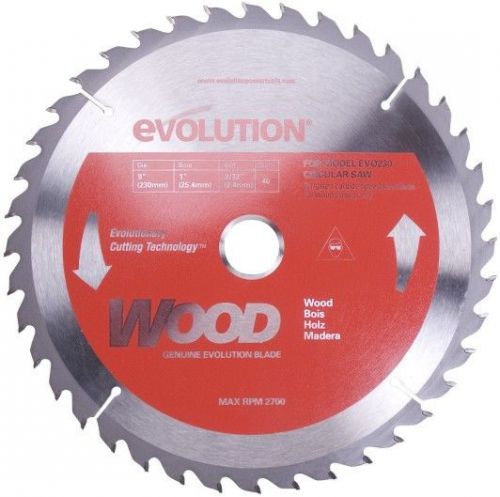 EVOLUTION TCT 9&#034; WOOD-CUTTING SAW BLADE