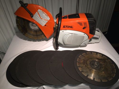 STIHL TS 700 Handheld - Cut-Off Saw + 12 Blades &#034;ONLY USED A FEW TIMES&#034;&#034;