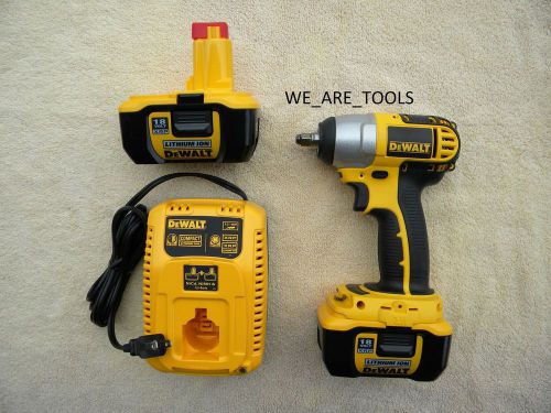 Dewalt dc823 18v impact wrench 3/8&#034;,2 dc9180 batteries,dc9310 charge 18 volt xrp for sale