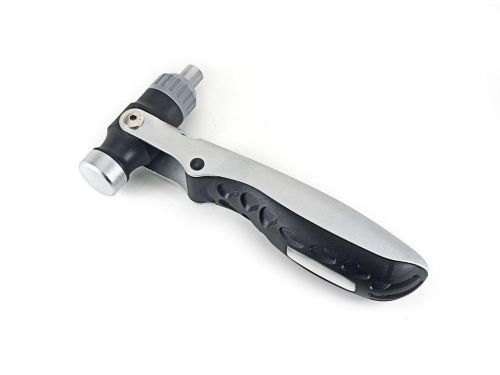 Multi-function hammer + screwdriver + bottle opener + bit/socket adapter storage for sale