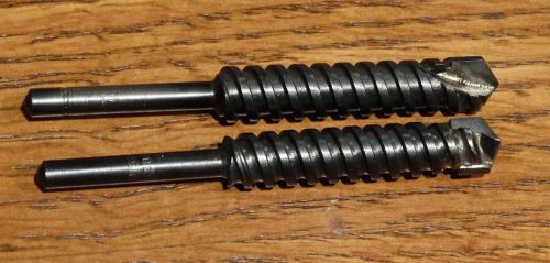 2 Vintage Masonry Diamide Twist Drill Bits,  1/2&#034; DIAMETER, Great Condition.