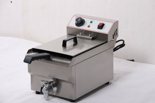 Commercial grade 10 lt deep fryer 220v / 110v with drain valve for sale