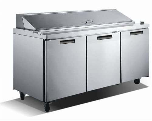 Metalfrio 3 door 70&#034; mega top sandwich prep table - sclm3-70-30 for sale