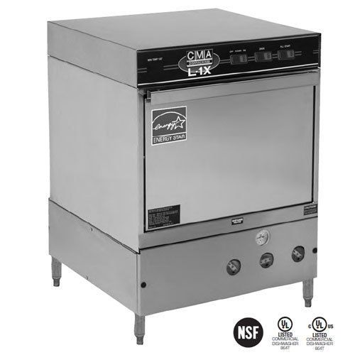 CMA L-1X Dishwasher, Undercounter, 30 Racks Per Hour, Low Temp, Chemical Sanitiz