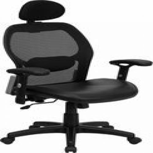 Flash furniture lf-w42b-l-hr-gg high back super mesh office chair with black ita for sale