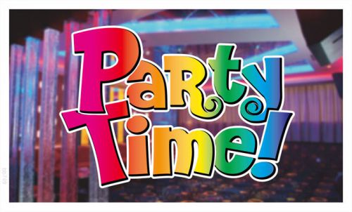 Bb749 party time bar banner shop sign for sale