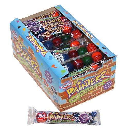 Dubble Bubble Painterz Mouth Coloring Bubble Gum 36 PACKS OF 5