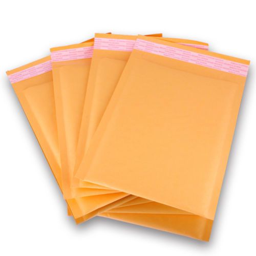 50 qty #000 4x8&#034; allied kraft bubble mailer padded enevelope bags - mtg / yugioh for sale