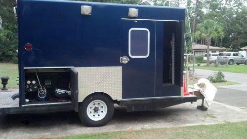 Enclosed Professional Video/ Fiber Optic Splicing Trailer