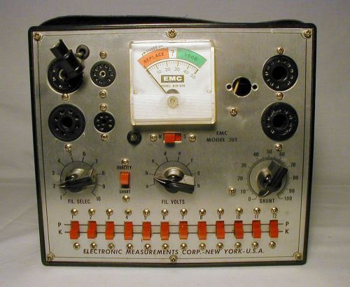 EMC (Electronic Measurements Corp.) Model 213-215 Tube Tester for repair.