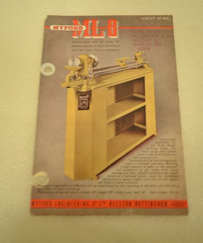 Myford lathe super seven 7 ml7  ml8 brochure group lot (7 items)  (jrw #006) for sale