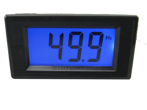 Ac80-300v 10-199.9hz blue lcd digital frequency meter cymometer freq panel meter for sale