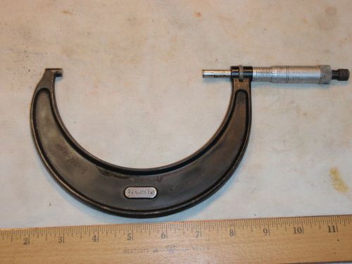 STARRETT, 7&#034;-8&#034; Micrometer, Model 436 Ex Cond, .001&#034; RATCHET THIMBLE, LOCK KNOB