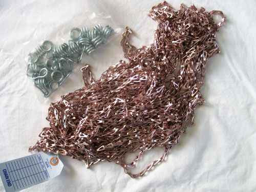 Window sash chain kit, about 64 feet of chain &amp; hardware for 10 windows campbell for sale