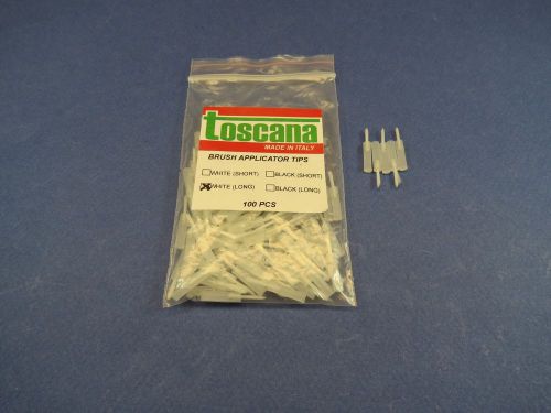 Dental Brush Applicators Tips White Short Bag /100 TOSCANA Original