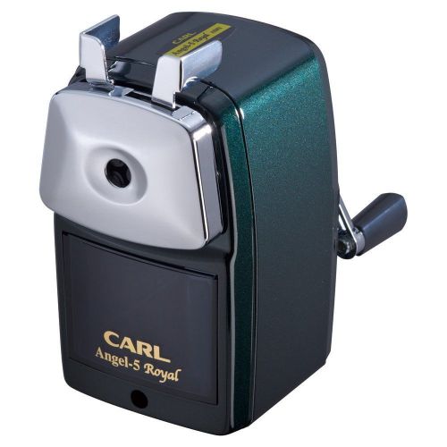 CARL Angel-5 Royal Hand-cranked Pencil Sharpener  A5RY-G GREEN  JAPAN F/S