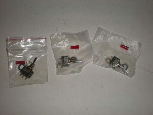 (LOT OF 3) NO NAME M-2015W M2015W 6A 125VAC TOGGLE SWITCH NEW