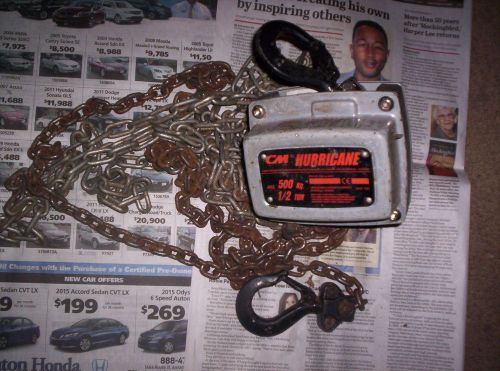 CM Hurricane 1/2 ton chain hoist