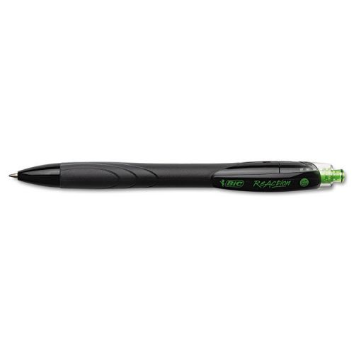 &#034;BIC ecoLutions Reaction Ballpoint Retractable Pen, Black Ink, Medium Point, EA