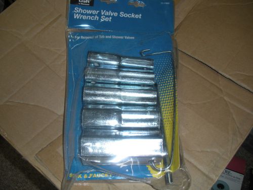 SHOWER VALVE SOCKET WRENCH SET PLUMB CRAFT (NEW)