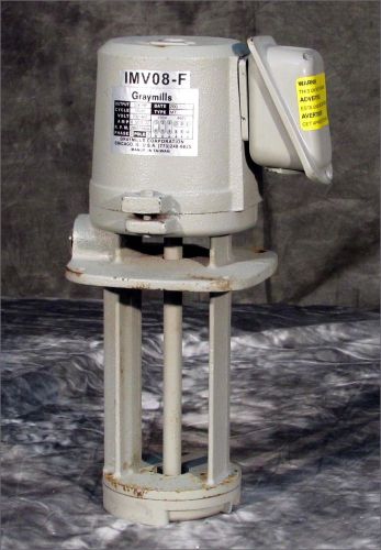 GRAYMILLS IMV08-5 Centrifugal Coolant Pump 1/8 HP 230/460V 3PH AC