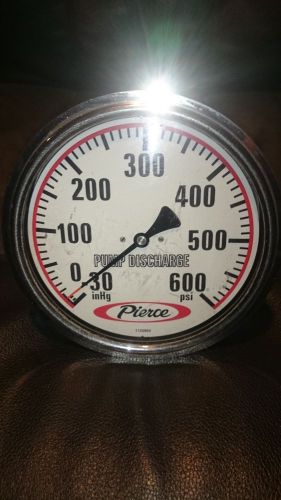 Pierce Pump Discharge PSI Gauge off a fire truck