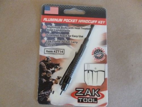 ZAK TOOL ALUMIMUM POCKET HANDCUFF KEY ZT14